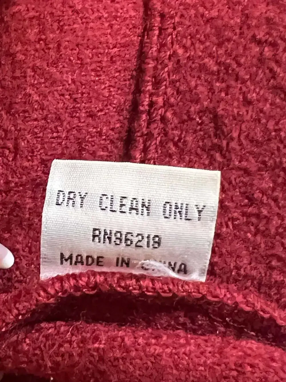 Willow 100% Wool Red Button-Front Blazer Jacket Size M - Picture 7 of 7